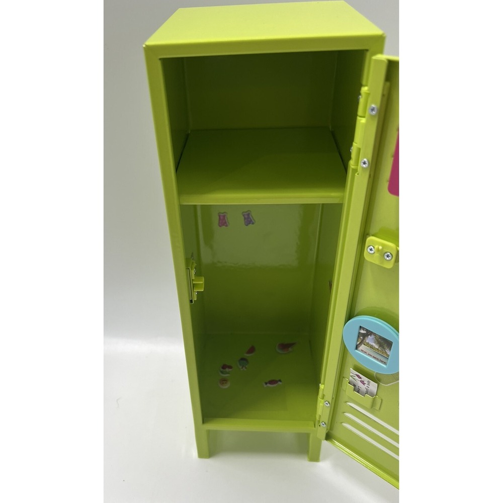 American Girl Doll Lime Green School Locker RETIRED Backpack School Supplies AG - Picture 4 of 10